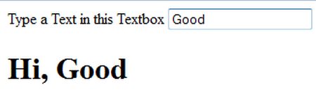 Change text as the textbox text